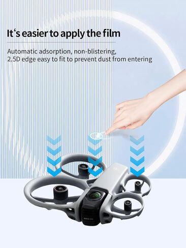 Camera Lens Protector for DJI Avata 360, High-definition Scratch Resistant Nanofilm Film,HD Clear,Bubble Free with Easy Installation Kit，3 Pack. in Kuwait