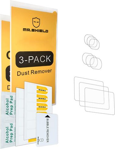 Mr.Shield 3+3 Pack Tempered Glass Screen Protector for DJI Osmo Pocket 4P | [Lens+LCD Screen] Japan Glass with 9H Hardness in Kuwait