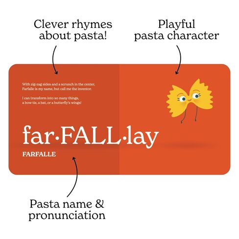 Little Book of Pasta Board Book for Babies and Toddlers about Shapes Read with Phonics and Rhymes Baby Book 0-12 Months Toddler Book Ages 1-4 (Little Books: Culinary Collection (3 books)) in Kuwait