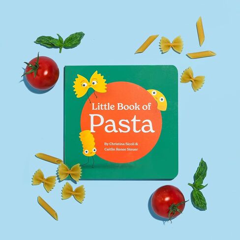 Little Book of Pasta Board Book for Babies and Toddlers about Shapes Read with Phonics and Rhymes Baby Book 0-12 Months Toddler Book Ages 1-4 (Little Books: Culinary Collection (3 books)) in Kuwait