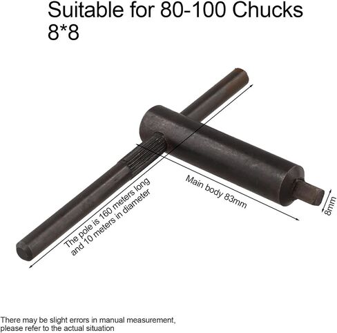 Unique Design Milling Lathe Chuck Square Key Wrench 1PC Tool for Fine Machining, Available Sizes 8MM 10MM 12MM 14MM 17MM (8 * 8) in Kuwait