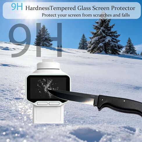 PCTC 2+2 Pack Screen Protector for Insta 360 Luna Ultra | 9H Hardness Tempered Glass Flim for Insta 360 Luna Ultra, Anti-Scratch, Bubble Free, HD Clarity in Kuwait