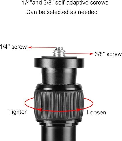 Andoer Tripod Extension Pole 2 Section Aluminum Alloy Center Column Extender Rod Telescopic Stick Monopod in Kuwait