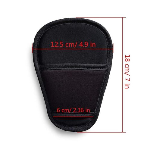SeedFuture 3 Pieces Stroller Strap Covers and Crotch Pad Combo, Black | Velcro Design, Soft Material, Universal Size in Kuwait