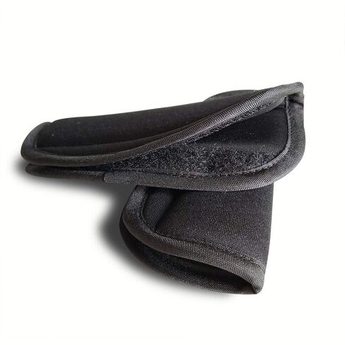 SeedFuture 3 Pieces Stroller Strap Covers and Crotch Pad Combo, Black | Velcro Design, Soft Material, Universal Size in Kuwait