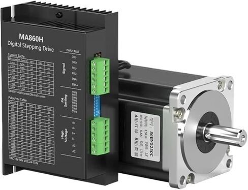 86HS145mm Stepper Motor Driver Kit 10NM DC48-80V/AC36-60V + Driver DM860H/MA860H(86x145 Motor MA860H) in Kuwait