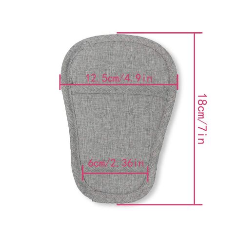 SeedFuture 3 Pieces Stroller Strap Covers and Crotch Pad Combo, Gray | Velcro Design, Soft Material, Universal Size in Kuwait