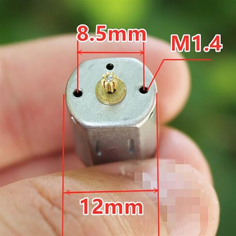 Zkenshan-DIY Motor DC 3.7V Motor N20 Micro Motor Positive and Negative Small Motor 13000rpm, 8-Gear 0.2 Modulus, Gear Shaft Dia 2mm, Easy to Install in Kuwait