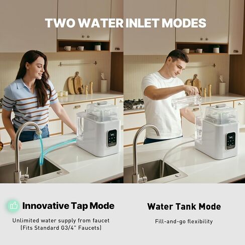 Baby Bottle Washer, Sterilizer & Dryer | All-in-One Pro Cleaning Machine with Fishbone Spray Arm, Self-Cleaning & AUTO Mode, Dual Water Inlet for Bottles, Breast Pump in Kuwait