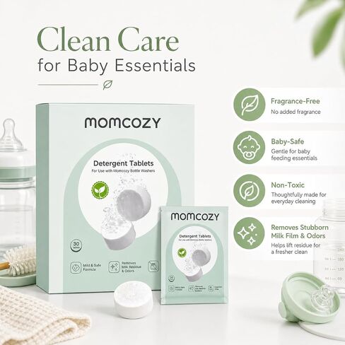 Momcozy Official Detergent Tablets for Momcozy Baby Bottle Washers, 30 Tablets in Kuwait