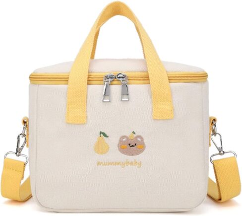 Large Capacity Stroller Organizer Cartoon Oxford Fabric Durable Diaper Bag for Baby Necessities and Mom Essentials in Kuwait