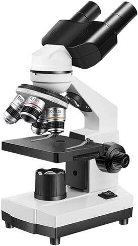 Binocular Compound Microscope for Adults & Students, 40X-5000X Magnification with Dual Upper and Lower LED Lights, Ideal for Laboratory, Classroom, and Home Teaching in Kuwait