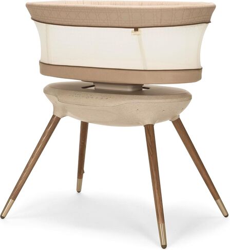 Maxi-Cosi Starling Smart Bassinet, CryAssist AI Cry Translation, 5 Rocking Motions, Cozy Mattress Pad, Machine-Washable Cover, Built-in Bluetooth Speaker, Heritage, Baby Bassinet Rocking in Kuwait