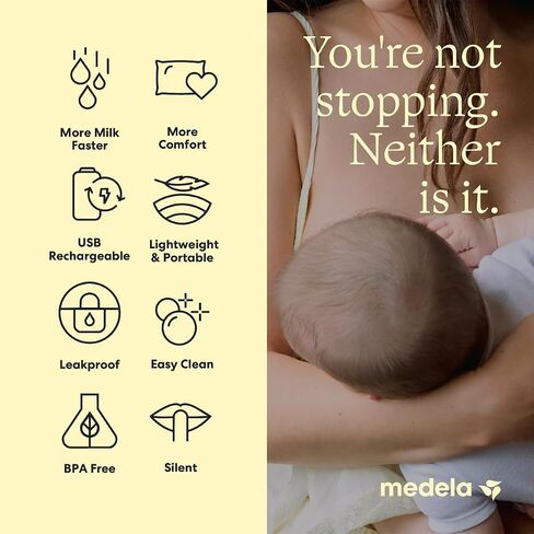 Medela Melody InBra Wearable Electric Breast Pump | Easy Fit, Fully In-Bra, Hands Free, Soft Comfort, Slim, Pump-and-Store Container, BPA-Free, Rechargeable, For Casual Pumping in Kuwait