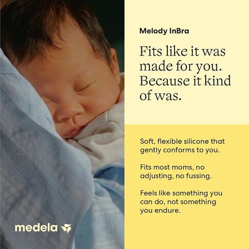 Medela Melody InBra Wearable Electric Breast Pump | Easy Fit, Fully In-Bra, Hands Free, Soft Comfort, Slim, Pump-and-Store Container, BPA-Free, Rechargeable, For Casual Pumping in Kuwait