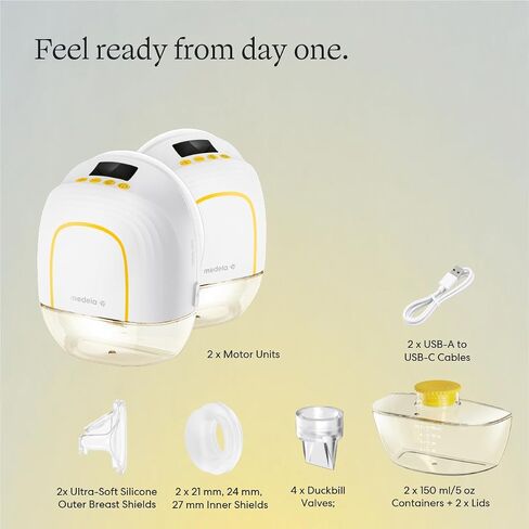 Medela Melody InBra Wearable Electric Breast Pump | Easy Fit, Fully In-Bra, Hands Free, Soft Comfort, Slim, Pump-and-Store Container, BPA-Free, Rechargeable, For Casual Pumping in Kuwait