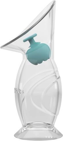 Dr. Talbot's Mom Silicone Breast Pump - 4 oz - Hands-Free, Noise-Free, Leak-Resistant Manual Suction Pump - Natural Silicone Cup, Ball Stopper & Suction Base - Breast Milk Collector for Breastfeeding in Kuwait