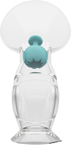 Dr. Talbot's Mom Silicone Breast Pump - 4 oz - Hands-Free, Noise-Free, Leak-Resistant Manual Suction Pump - Natural Silicone Cup, Ball Stopper & Suction Base - Breast Milk Collector for Breastfeeding in Kuwait