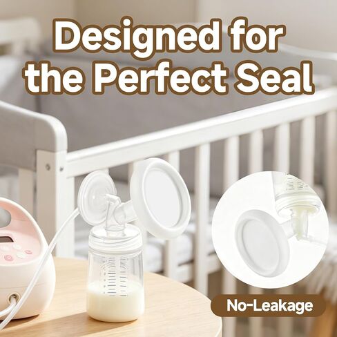 Breast Pump Cover Compatible with Spectra Flange for Fridge, 2 Pack Made of Premium Plastic, Easy-Install Collector, Soft, Durable, and Simple to Rinse, Ensuring Long-Lasting in Kuwait