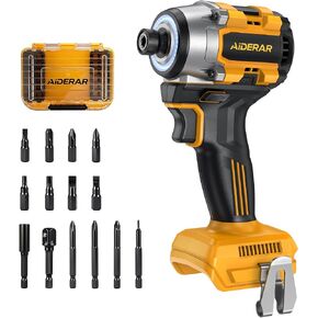 20V Cordless Impact Driver (Bare Tool) Compatible with DeWalt Battery, 2390 IN-LBS Max Torque, 3300 RPM, 1/4" Hex Brushless Impact Driver, 4-Speed Forward/Reverse Control, LED Light, S2 Steel Bits Set in Saudi Arabia