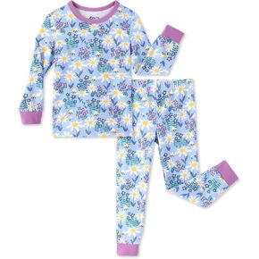 PATPAT Baby & Toddler Pajamas with Organic Cotton, 2-piece PJs for Girl Boy | Organic Cotton, Soft, Breathable Comfort, Gentle on Sensitive Skin, Tagless Design, Stretchy Fit, GOTS Certified, Easy Care in Kuwait