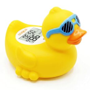 Baby Bath Thermometer, Floating Duck Infant Water Thermometer for Newborns | Good/Cool/Hot Display, LED & Sound Alarm, Adjustable High-Temp Alert, ±1°F Accuracy, BPA-Free IPX7 Duck for Newborn Baths in Kuwait