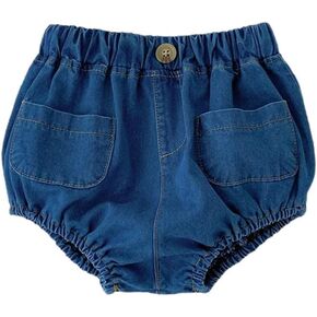 Toddler Boys Girls Denim Bloomers Newborn Infant Baby Summer Loose Jeans Harem Shorts Diaper Cover Bottoms in Saudi Arabia