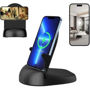 Security Camera WiFi Wireless Phone Charger, Security Cam Motion Activated,HD1080P(Rotate Lens) with 250°Viewing Angle, camaras espias ocultas for Home Office Security(2.4/5G) in Kuwait