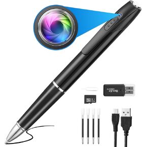 1080P HD Spy Camera, 64GB Mini Body Cam, Hidden Cameras, Mini Camera, Rechargeable Small Pocket Cam, Suitable for Feetings, Classrooms, Business Negotiations in Saudi Arabia