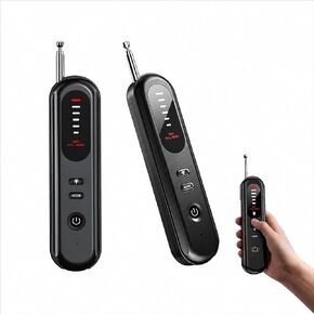 6-in-1 Hidden Camera Detectors, AI Chip Anti-Spy Camera Finder & 6 Modes | GPS Tracker & Bug Detector, Portable RF Signal Scanner for Hotel, Dressing Room, Bathrooms, Cars & Travel Security (Black) in Kuwait