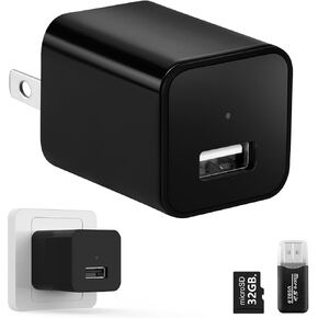 Mini Camera with 64G Card 1080P Small Security Camera Charger with Motion Detection for Indoor (No WiFi) in Saudi Arabia
