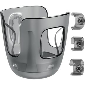 Stroller Cup Holder Fits for UPPAbaby Vista/Vista V2/Vista V3/Cruz/Cruz V2/Minu/Minu V2/Minu Duo, Securely Hold The Cup, Quick Attachment, Folds with Stroller, Drinking On The Go,Grey in Kuwait