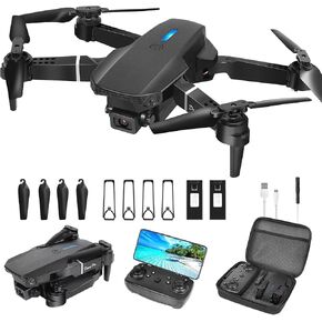 Drone with Camera 1080P HD,FPV Foldable Mini Drone for Adults （Black） | Drone with Camera 1080P HD,FPV Foldable Mini Drone for Adults in Kuwait