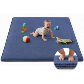 Baby Play Mat for Floor,Ultra Thick Elastic Foam 50"x50" Playmat Tummy Time Muscle Crawling Exercise Activity Cushion Gym Mat Nursery Playroom Area Kids Rug for Babies, Toddlers,Infants,Pink in Kuwait