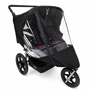 Rain Cover for BOB Gear Duallie Double Jogging Strollers - Zipper Access, EVA, High Performance Weather Shield by SASHA'S (Stroller Not Included) in Kuwait