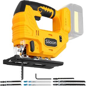 Jig Saw with Dw 20v Battery,Cordless Jigsaw with 7 Speed Variable ​​Up to 3200RPM, LED Light, 45° Bevel Cuts,3 Orbital Settings for Straight/Curve/Bevel/Circle Cutting(Battery Not Included) in Kuwait