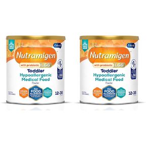 Enfamil Nutramigen Hypoallergenic Toddler Formula with Iron, Lactose Free, Colic Relief from Cow's Milk Allergy Starts in 24 Hours, Brain Building DHA, 12.6 Oz Can (Pack of 2) in Kuwait