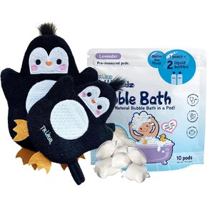 TruKid Lavender Bubble Podz & BubbleGlove Set – Bubble Bath Pods with 2 Wash Gloves for a Calming Bath Routine in Saudi Arabia