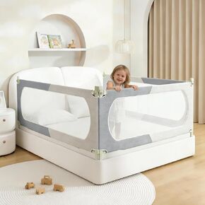 Bed Rail for Toddlers King Mattress Size Swing Down Side Rail Guard Rail for Kids in Saudi Arabia