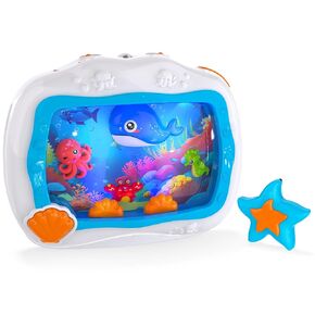 Baby Toys, Sleep Soother Aquarium Musical Infant Toy, Tummy Time Toys & Crib Toy, Sea Animal Sensory Dream Soother for Newborn 0-6 Months, with Light & Soothing Sound for Crib & Car Seat Travel (Blue) in Kuwait