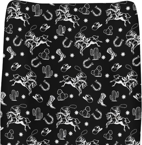 Cute Pink Cowgirl Changing Pad Covers for Baby Girls Western Cowgirls Horse Cactus Mountain Sunset Fitted Change Table Pad Covers Mats Wild West Desert Soft Diaper Changing Table Sheets 32''×16'' in Kuwait