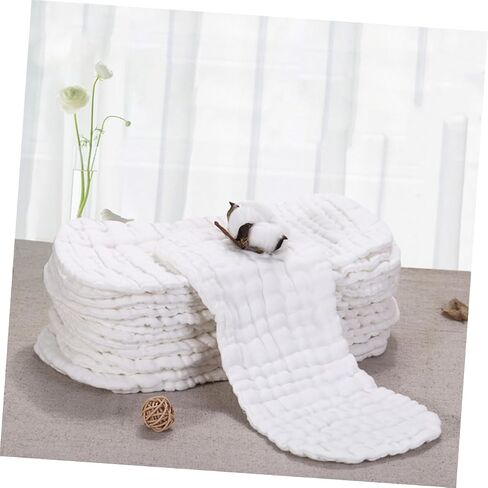 5 Pcs Reusable Pure Cotton Gauze Diaper Inserts, Washable Breathable Cloth Diaper Liners for Newborns and Toddlers, Highly Absorbent Soft Gauze Pads in Kuwait