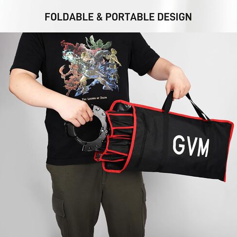 GVM 60cm (24") Parabolic Softbox, Quick-Setup with Honeycomb Grid, Compatible with 200B, 300B, 500B, 650B & Most Bowens Mount LED Lights for Portraits, Live Streaming & Content Creation in Kuwait
