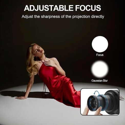 WELLMAKING S-80 Bowens Mount Optical Snoot Kit for Studio Lighting | Adjustable focus snoot with 38° optical lens for precise light shaping. Creates sharp effects for photography video lighting. in Kuwait