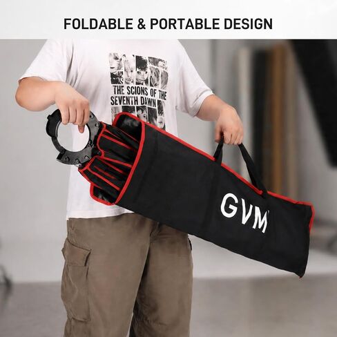 GVM 90cm (36") Parabolic Softbox, Quick-Setup with Honeycomb Grid, Compatible with 200B, 300B, 500B, 650B & Most Bowens Mount LED Lights for Portrait Photography, Video Production & Filmmaking in Kuwait