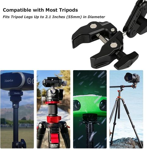 Camera Tripod Umbrella with Super Clamp, 360° Adjustable Outdoor Sun Hood, Rain Cover, Camera Umbrella for Xbotgo Falcon Chameleon, Veo, Canon, Nikon, Sony, Fujifilm Cameras in Kuwait
