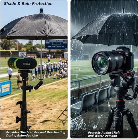 Camera Tripod Umbrella with Super Clamp, 360° Adjustable Outdoor Sun Hood, Rain Cover, Camera Umbrella for Xbotgo Falcon Chameleon, Veo, Canon, Nikon, Sony, Fujifilm Cameras in Kuwait