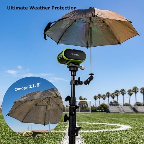 Camera Tripod Umbrella with Super Clamp, 360° Adjustable Outdoor Sun Hood, Rain Cover, Camera Umbrella for Xbotgo Falcon Chameleon, Veo, Canon, Nikon, Sony, Fujifilm Cameras in Kuwait
