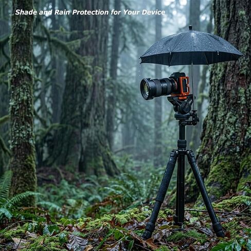 Camera Tripod Umbrella with Super Clamp, 360° Adjustable Outdoor Sun Hood, Rain Cover, Camera Umbrella for Xbotgo Falcon Chameleon, Veo, Canon, Nikon, Sony, Fujifilm Cameras in Kuwait