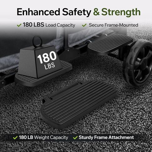 Step Attachment Compatible with Wonderfold W4 Wagon, Fold-Friendly Ride-On Side Step Platform, Easy Climb Accessory for Kids, Tool-Free Installation, Side Rider Step Attachment for Wonderfold Wagon in Kuwait